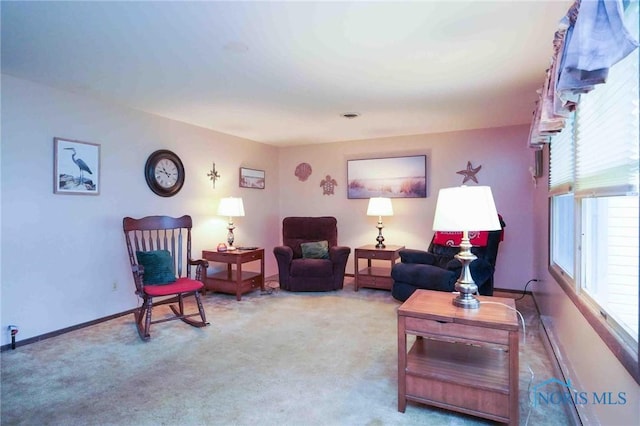 206 N Park Dr, Mccomb, OH 45858 - carpeted living area with baseboards