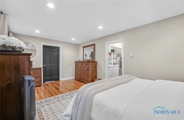 524 Sutton Pl, Findlay, OH 45840 - bedroom with light wood-style flooring and recessed lighting