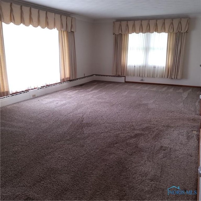 15979 Hill Rd, Defiance, OH 43512 - carpeted empty room with crown molding