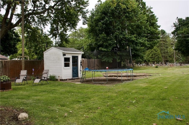 663 W Summit St, Fostoria, OH 44830 - view of yard featuring a trampoline
