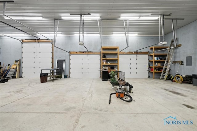 13914 Devils Hole Rd, Bowling Green, OH 43402 - garage with electric panel and a garage door opener