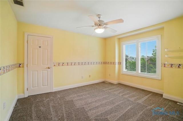 3236 Deep Water Ln, Maumee, OH 43537 - carpeted empty room featuring a ceiling fan and baseboards