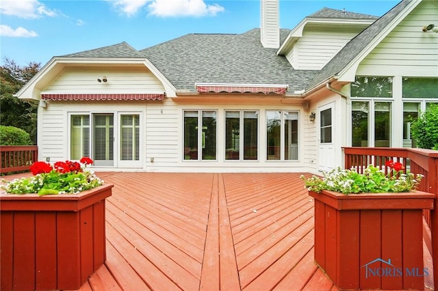 3236 Deep Water Ln, Maumee, OH 43537 - view of wooden deck