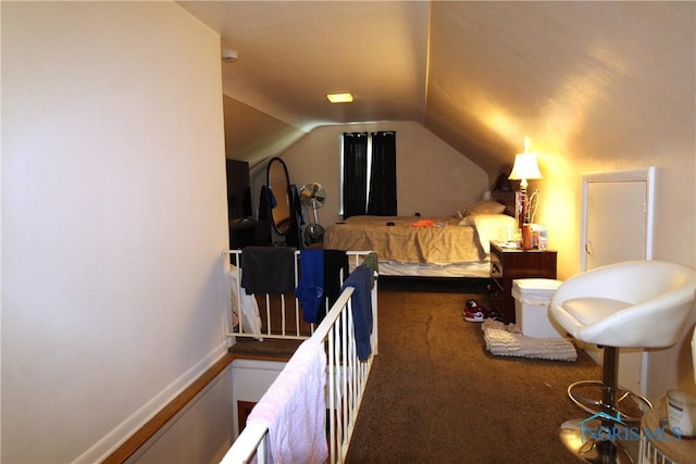 905 Eleanor Ave, Toledo, OH 43612 - bedroom with carpet flooring and vaulted ceiling
