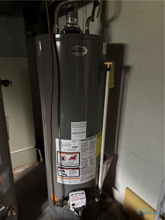 1505 W St, Evansport, OH 43519 - utilities with gas water heater