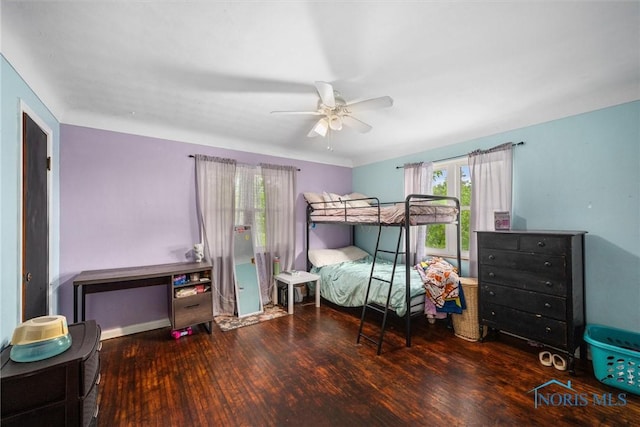 19330 N Dixie Hwy, Bowling Green, OH 43402 - bedroom featuring wood finished floors and a ceiling fan