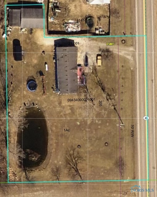 15807 State Route 49, Edon, OH 43518 - map of property location featuring property parcel outlined