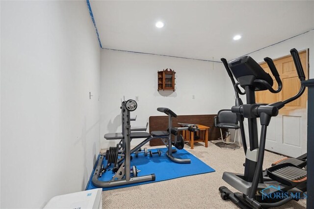 219 Illinois Dr, Bryan, OH 43506 - exercise room with recessed lighting