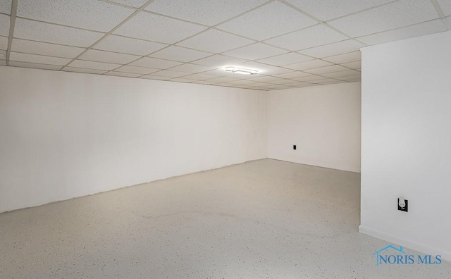 1048 Richland St, Maumee, OH 43537 - finished below grade area with a drop ceiling