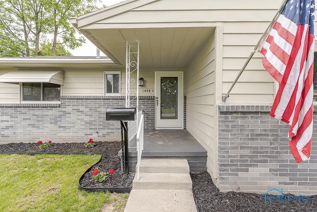 1048 Richland St, Maumee, OH 43537 - property entrance with brick siding