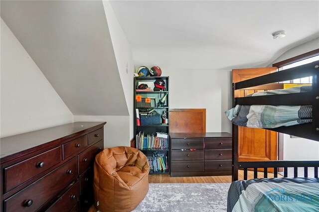 314 E 2nd St, Perrysburg, OH 43551 - bedroom featuring light wood finished floors and lofted ceiling