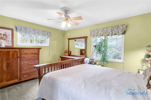 2742 Sandalwood Ave, Toledo, OH 43614 - carpeted bedroom with multiple windows and a ceiling fan