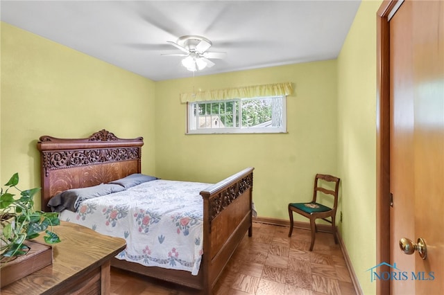 2742 Sandalwood Ave, Toledo, OH 43614 - bedroom with ceiling fan and baseboards