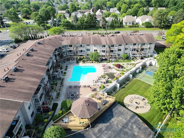 6640 Salisbury Rd Unit 212, Maumee, OH 43537 - aerial view of a pool area
