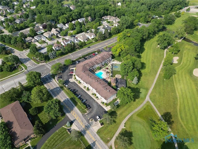 6640 Salisbury Rd Unit 212, Maumee, OH 43537 - aerial overview of property's location featuring a pool and nearby suburban area