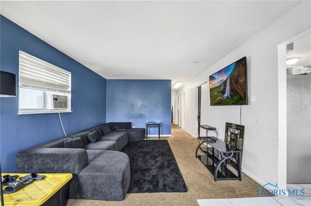 2146 Alvin St, Toledo, OH 43607 - carpeted living area with baseboards