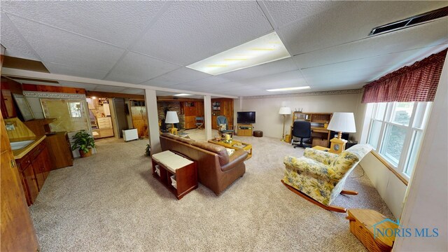 1501 Tiffin Rd, Fremont, OH 43420 - living room featuring carpet