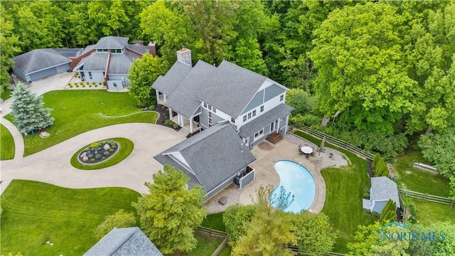 1860 Watermill Ln, Perrysburg, OH 43551 - view from above of property with a pool