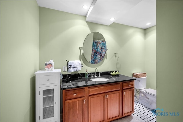 1860 Watermill Ln, Perrysburg, OH 43551 - full bath with vanity, toilet, and recessed lighting