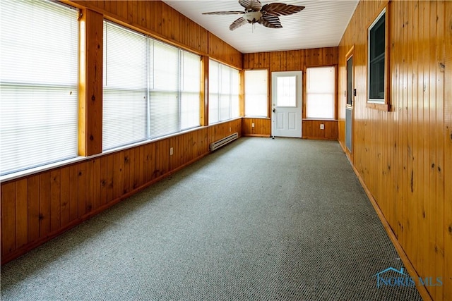 555 Race St, Clyde, OH 43410 - unfurnished sunroom with a baseboard radiator