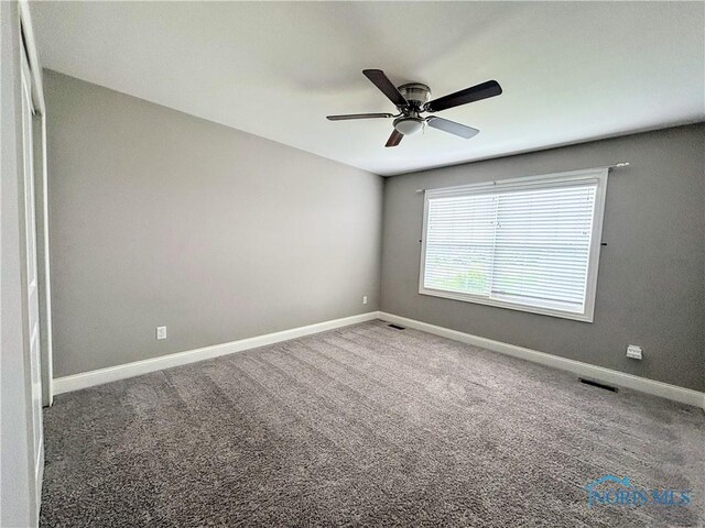 3244 Chasenwood Way, Perrysburg, OH 43551 - unfurnished room featuring a ceiling fan, carpet flooring, and baseboards