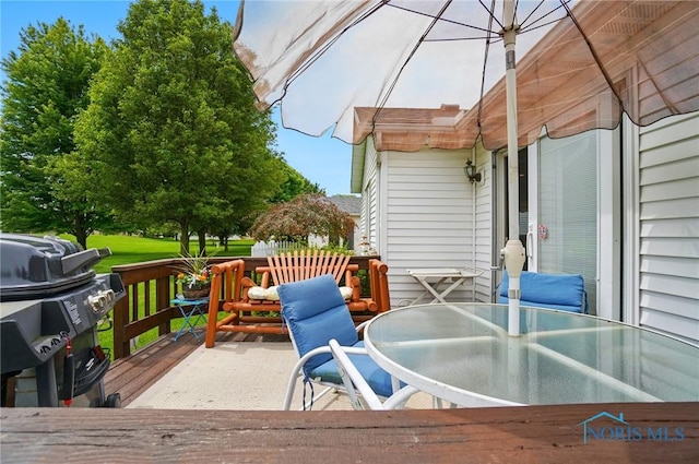 5733 Brook Cliffe Rd, Toledo, OH 43614 - deck featuring outdoor dining space and grilling area