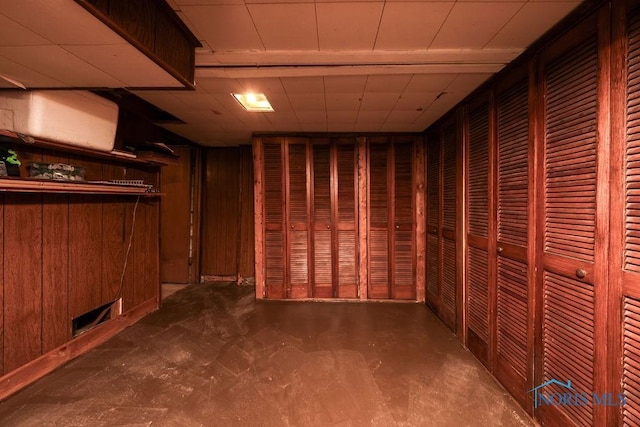 633 Hillcrest Ave, Findlay, OH 45840 - basement featuring wooden walls
