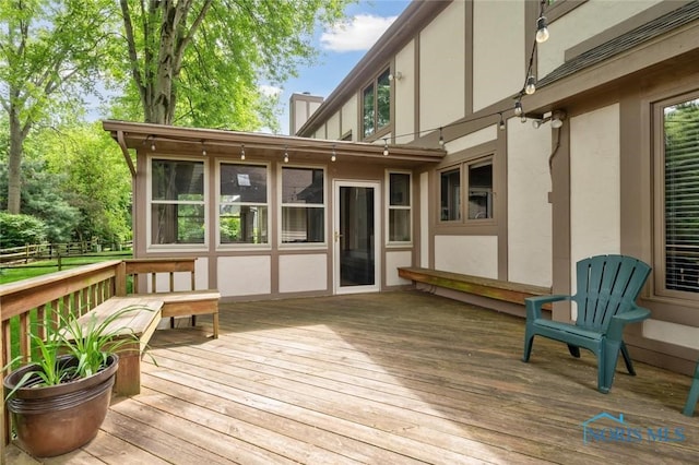 2426 Gibley Park Rd, Toledo, OH 43617 - view of wooden deck