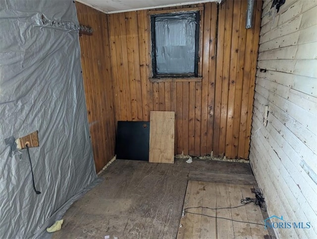 1022 Dodd St, Napoleon, OH 43545 - spare room with wooden walls and wood finished floors