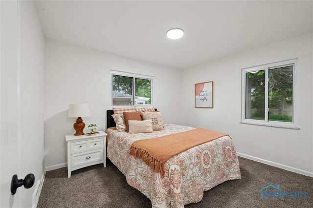 4801 Estero Pl, Toledo, OH 43623 - bedroom featuring dark carpet and baseboards