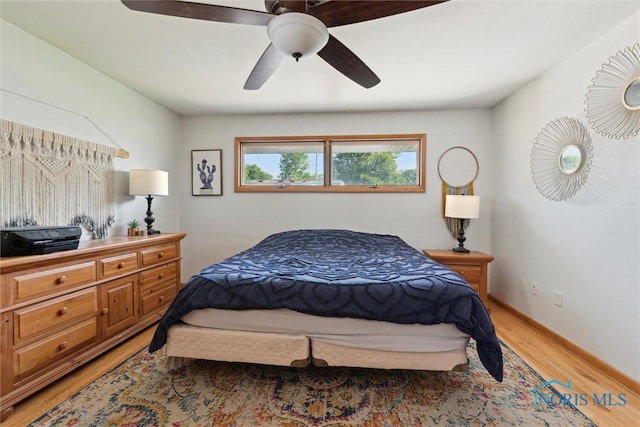 955 Westmont Ave, Napoleon, OH 43545 - bedroom featuring light wood finished floors and a ceiling fan