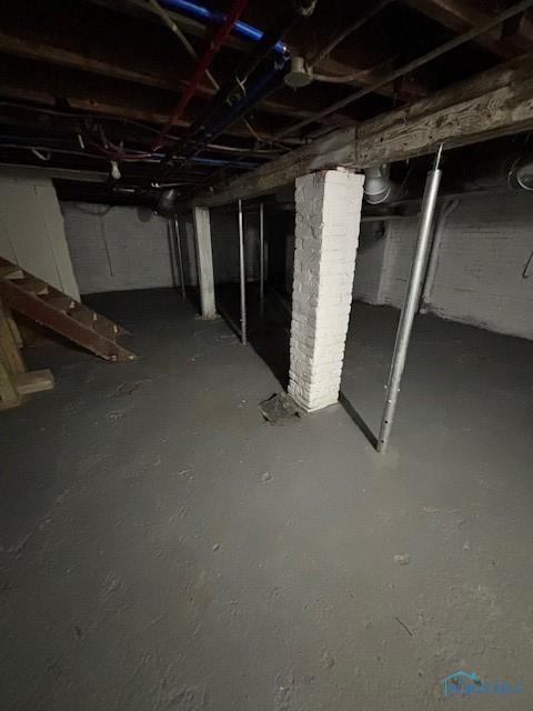 3239 Cherry St, Toledo, OH 43608 - view of unfinished basement