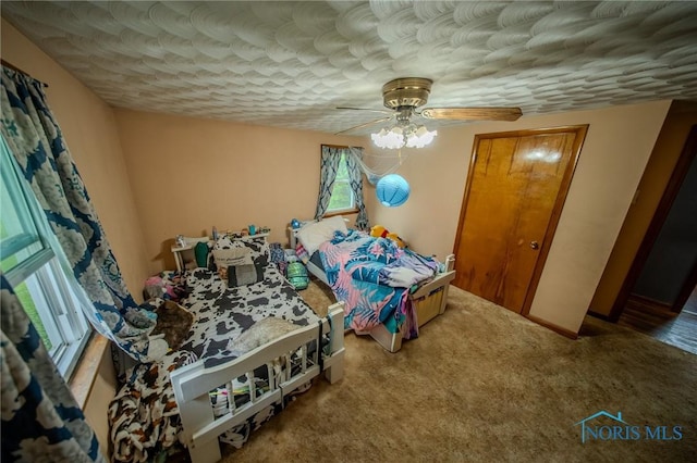 327 Klingler Rd, Paulding, OH 45879 - bedroom featuring carpet floors and a ceiling fan