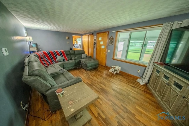 327 Klingler Rd, Paulding, OH 45879 - living room featuring wood finished floors and baseboards