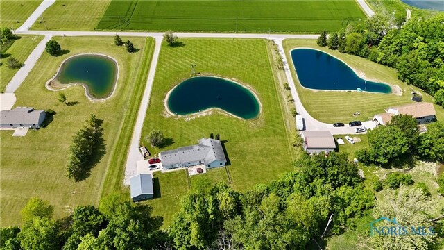 13926 Rd 154, Paulding, OH 45879 - aerial view of sparsely populated area with a nearby body of water and farmland