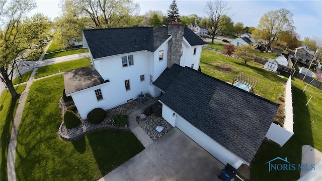 313 E Lynn St, Edgerton, OH 43517 - aerial view of property and surrounding area