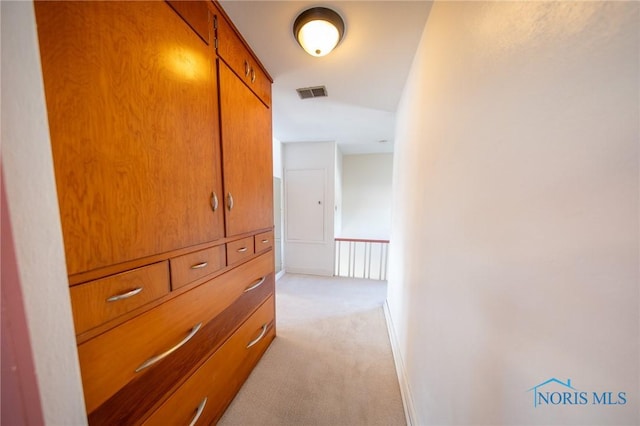 313 E Lynn St, Edgerton, OH 43517 - hallway with light carpet and baseboards