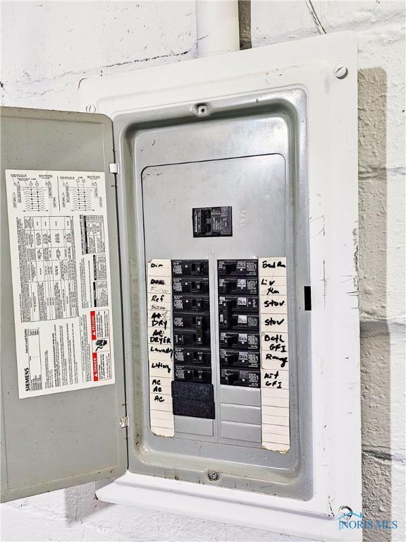 630 Highland Ave, Toledo, OH 43610 - utility room featuring electric panel