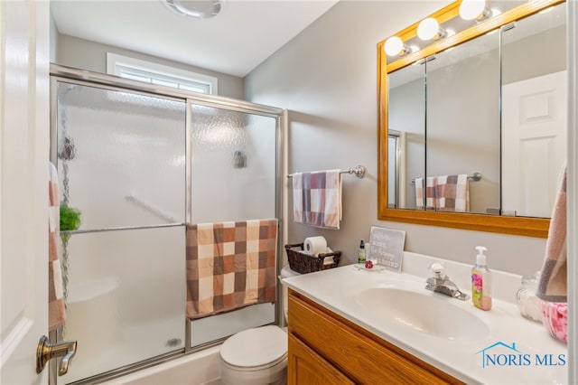 3112 Jacob Dr, Findlay, OH 45840 - bathroom with a stall shower, vanity, and toilet