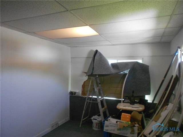 2815 Mulberry St, Toledo, OH 43608 - misc room featuring a drop ceiling