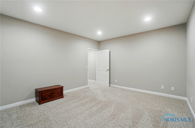 16187 Sugar Maple Ct, Findlay, OH 45840 - carpeted spare room featuring recessed lighting and baseboards