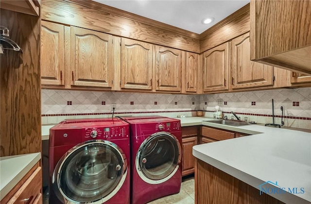25840 W River Rd, Perrysburg, OH 43551 - laundry area featuring washer and dryer and cabinet space