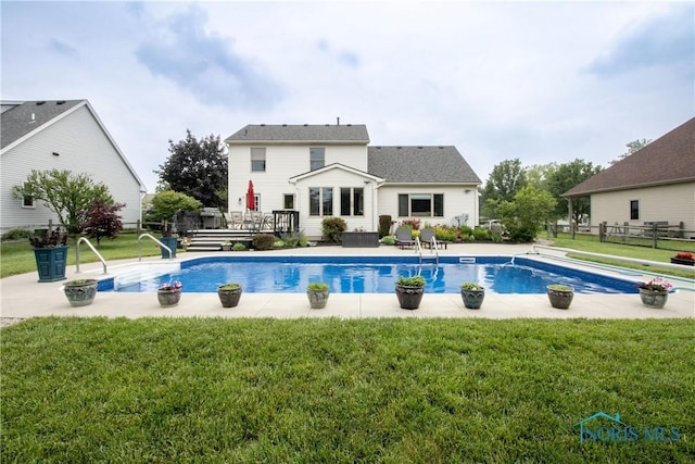 7663 Cortland Ct, Holland, OH 43528 - outdoor pool featuring a deck