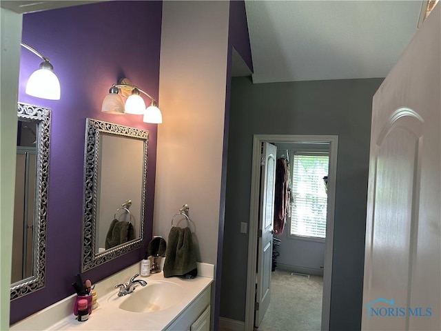 8828 Cedar Bend Rd, Sylvania, OH 43560 - bathroom with vanity and baseboards