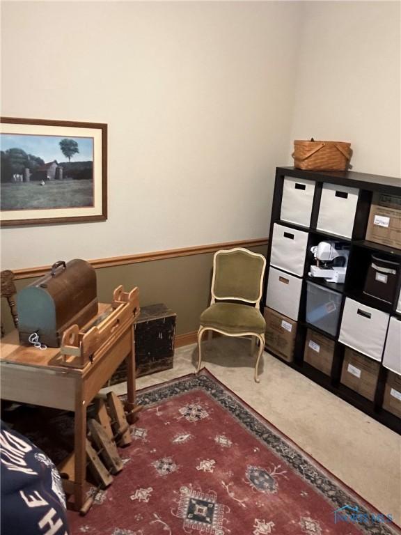 8828 Cedar Bend Rd, Sylvania, OH 43560 - sitting room with carpet floors and baseboards