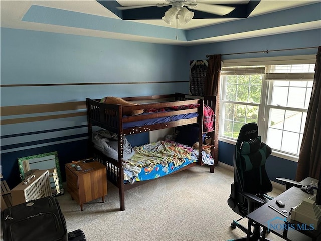 8828 Cedar Bend Rd, Sylvania, OH 43560 - bedroom featuring carpet floors and ceiling fan