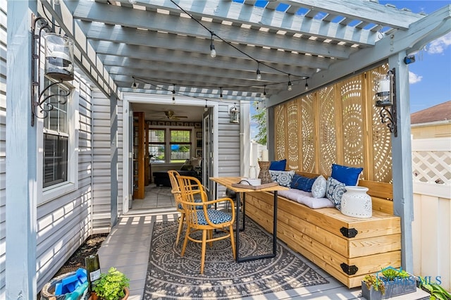 713 N Vine St, Fostoria, OH 44830 - view of patio with a pergola