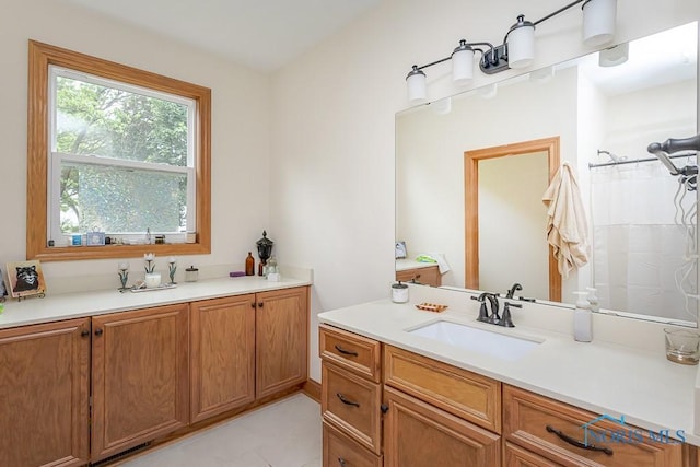 11023 Bay Trace Dr, Perrysburg, OH 43551 - bathroom with vanity and a shower with curtain