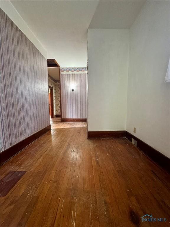 308 S Main St, Hicksville, OH 43526 - spare room with hardwood / wood-style flooring and baseboards