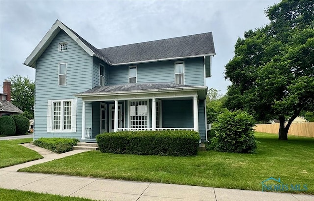 308 S Main St, Hicksville, OH 43526 - traditional home with covered porch and roof with shingles